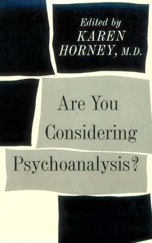 Are You Considering Psychoanalysis?  N/A 9780393001310 Front Cover