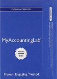 MyAccountingLab with Pearson EText -- Access Card -- for Horngren's Accounting The Managerial Chapters 11th 2016 9780133877311 Front Cover