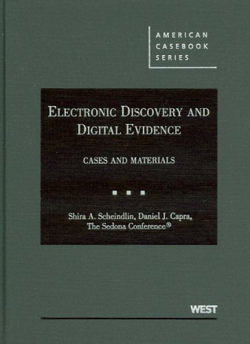 Electronic Discovery and Digital Evidence Cases and Materials  2008 9780314191311 Front Cover