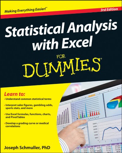 Statistical Analysis with Excel for Dummies  3rd 2013 9781118464311 Front Cover