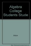 Algebra for College Students Student Manual, Study Guide, etc.  9780023430312 Front Cover