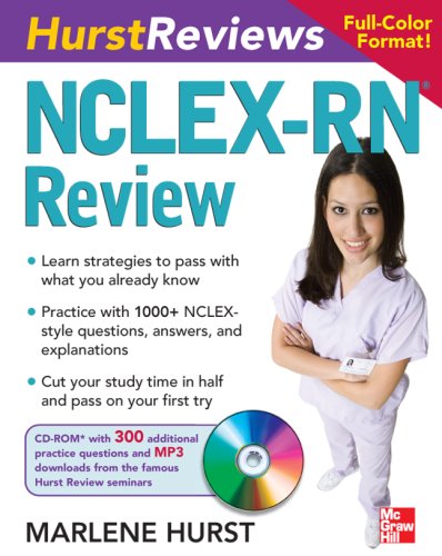 Hurst Reviews NCLEX-RN Review   2008 9780071484312 Front Cover