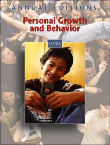 Personal Growth and Behavior 07/08  26th 2008 (Revised) 9780073397313 Front Cover