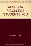 ALGEBRA F/COLLEGE STUDENTS >CU N/A 9780536452313 Front Cover