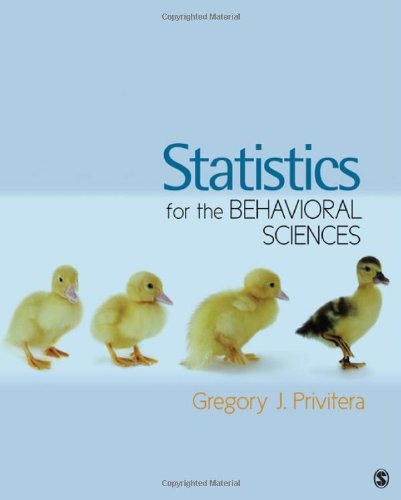 Statistics for the Behavioral Sciences   2012 9781412969314 Front Cover