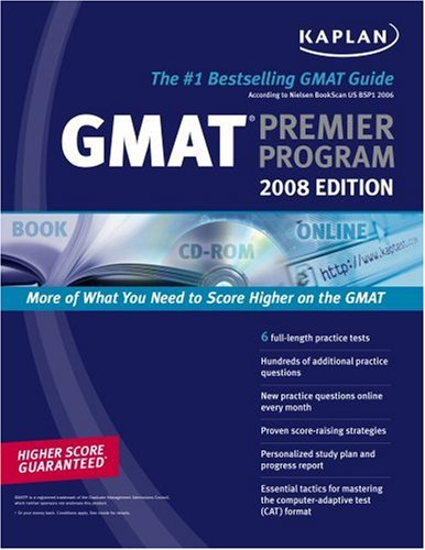 GMAT 2008 Premier Program  N/A 9781419551314 Front Cover
