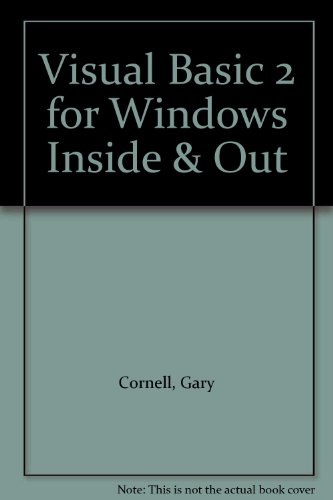 Visual Basic 2 for Windows Inside and Out 2nd 1992 9780078819315 Front Cover