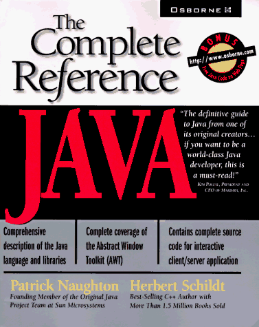Java the Complete Reference  1996 9780078822315 Front Cover