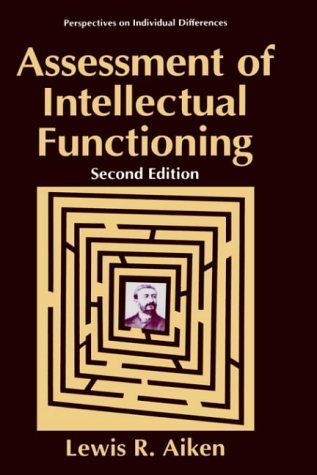 Assessment of Intellectual Functioning  2nd 1996 (Revised) 9780306484315 Front Cover
