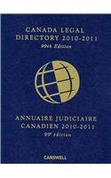 Canada Legal Directory 2010-2011:  2010 9780779826315 Front Cover