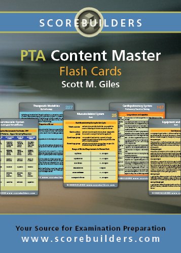 Physical Therapy Assistant Content Master Flashcards N/A 9781890989316 Front Cover