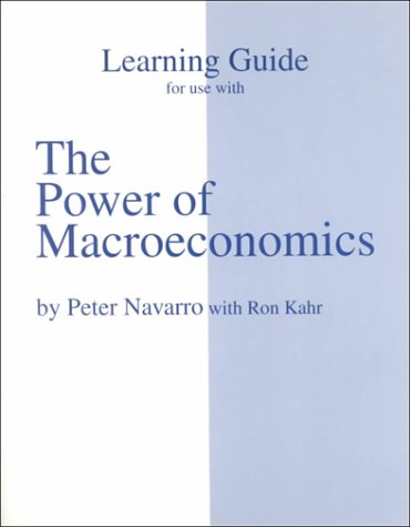 Power of Macroeconomics 1st 2000 (Student Manual, Study Guide, etc.) 9780072396317 Front Cover