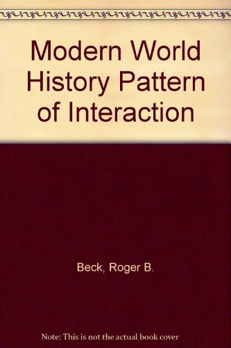 Modern World History Pattern of Interaction  1998 9780395938317 Front Cover