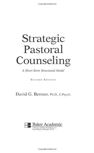 Strategic Pastoral Counseling A Short-Term Structured Model 2nd 2003 (Reprint) 9780801026317 Front Cover