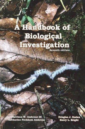 Handbook of Biological Investigation  7th 2007 9780887253317 Front Cover