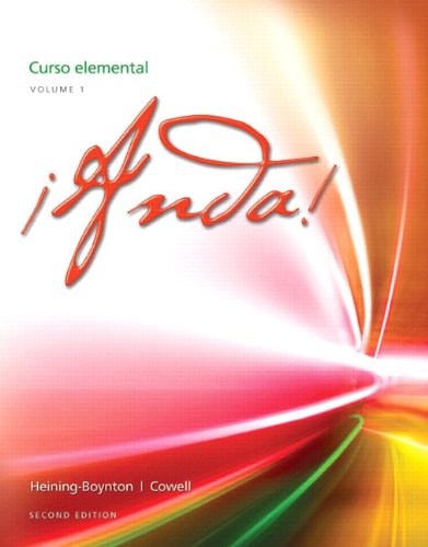 ï¿½Anda! Curso Elemental  2nd 2013 9780205998319 Front Cover
