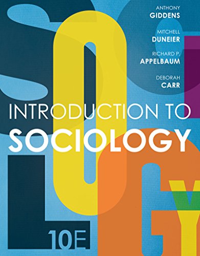 Introduction to Sociology:   2016 9780393264319 Front Cover