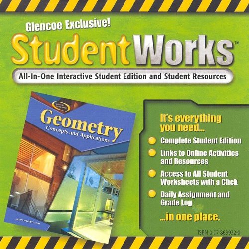 Geometry: Concepts and Applications, StudentWorks CD-ROM   2006 9780078699320 Front Cover