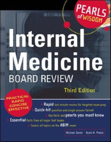 Internal Medicine Board Review: Pearls of Wisdom, Third Edition Pearls of Wisdom 3rd 2006 9780071464321 Front Cover