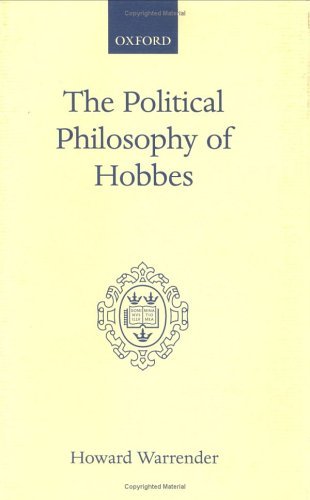 Political Philosophy of Hobbes His Theory of Obligation  2000 9780198271321 Front Cover