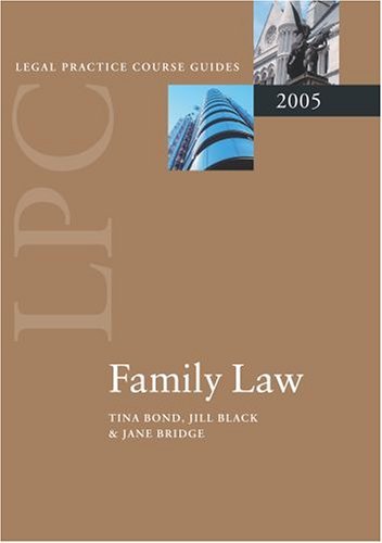 Family Law 2005   2005 (Revised) 9780199277322 Front Cover
