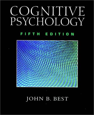 Cognitive Psychology  5th 1999 (Revised) 9780470002322 Front Cover