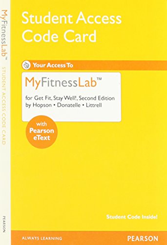     GET FIT,STAY WELL!-MYFITNESS LAB CA N/A 9780321802323 Front Cover