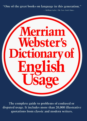 Webster's Dictionary of English Usage  2nd 1994 (Revised) 9780877791324 Front Cover