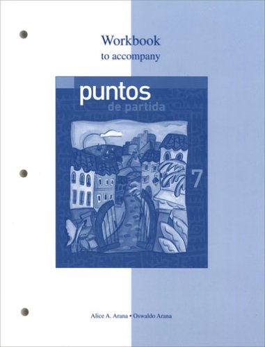 Workbook to Accompany Puntos de Partida An Invitation to Spanish 7th 2005 (Revised) 9780072951325 Front Cover