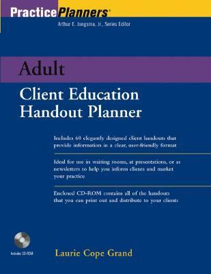 Adult Client Education Handout Planner   2003 9780471202325 Front Cover