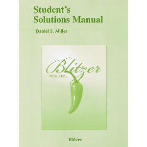 Student Solutions Manual for Precalculus  4th 2010 9780321575326 Front Cover