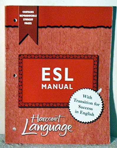Harcourt Language Arts : ESL/Transition Manual 2nd 2002 9780153191329 Front Cover