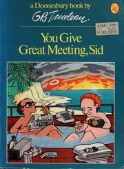 You Give Great Meeting, Sid  N/A 9780030617331 Front Cover