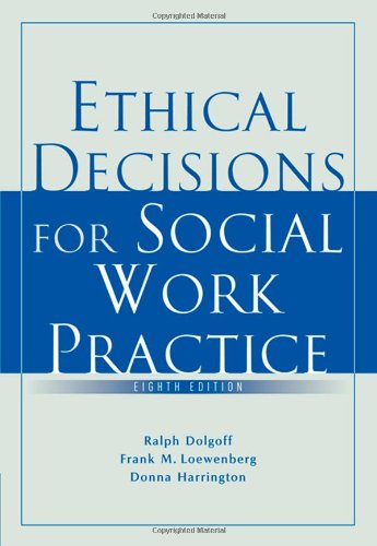 Ethical Decisions for Social Work Practice  8th 2009 (Revised) 9780495506331 Front Cover
