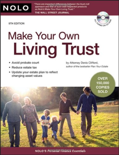 Make Your Own Living Trust  9th 2009 (Revised) 9781413309331 Front Cover