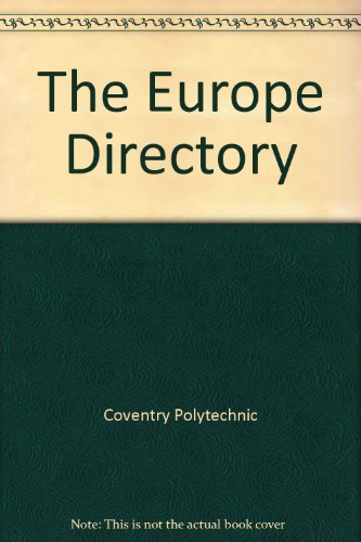 Europe Directory An EC Research and Information Guide 3rd 1995 (Revised) 9780117012332 Front Cover