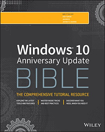 Windows 10 Anniversary Update Bible   2017 9781119356332 Front Cover
