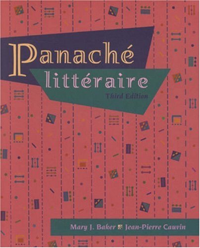 Panachï¿½ Littï¿½raire (with Audio Tape)  3rd 1995 (Revised) 9780838455333 Front Cover