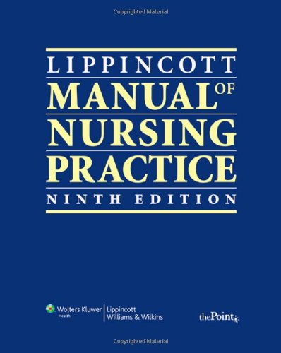Lippincott Manual of Nursing Practice  9th 2010 (Revised) 9780781798334 Front Cover