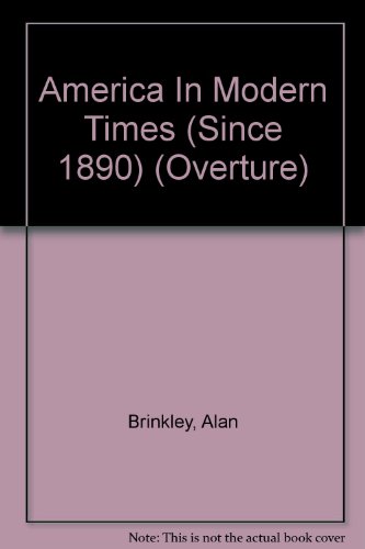 America in Modern Times Since 1890  1997 9780070079335 Front Cover