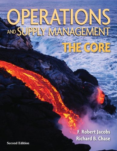 Operations and Supply Management The Core 2nd 2010 9780073403335 Front Cover