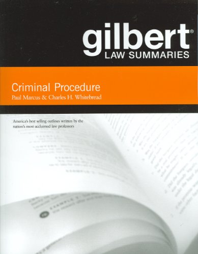 Gilbert Law Summaries on Criminal Procedure  17th 2008 (Revised) 9780314194336 Front Cover