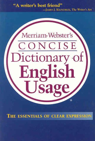 Merriam-Webster's Concise Dictionary of English Usage   2002 9780877796336 Front Cover