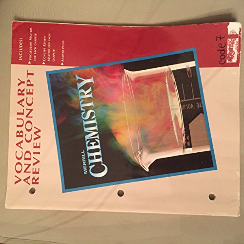 Merrill Chemistry: Vocabulary and Concept Review  1995 9780028272337 Front Cover