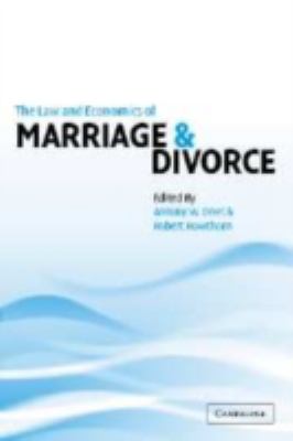 Law and Economics of Marriage and Divorce   2002 9780521809337 Front Cover