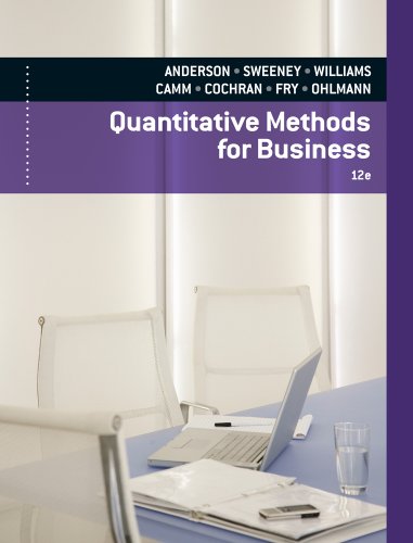 Quantitative Methods for Business (with Printed Access Card)  12th 2013 9780840062338 Front Cover