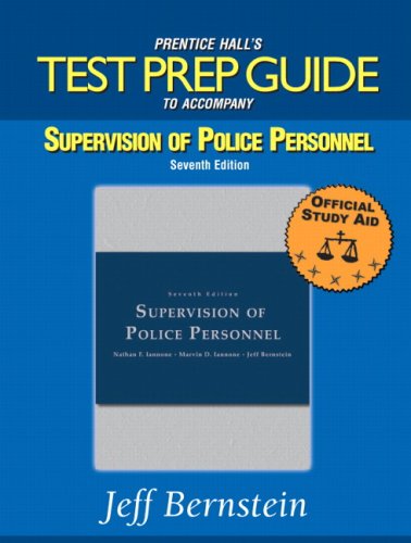 Supervision of Police Personnel  7th 2009 9780135044339 Front Cover