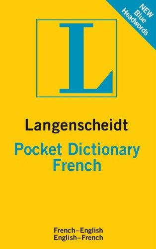 Langenscheidt Pocket Dictionary French   2011 9783468981340 Front Cover