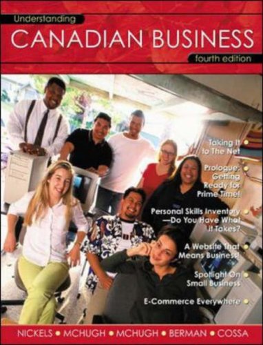 UNDERSTANDING CANADIAN BUSINES 4th 2003 9780070894341 Front Cover
