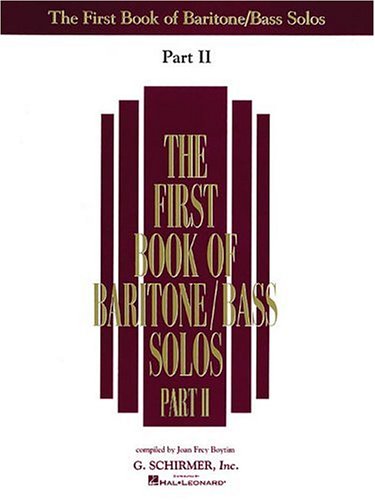 First Book of Baritone/Bass Solos  N/A 9780793553341 Front Cover